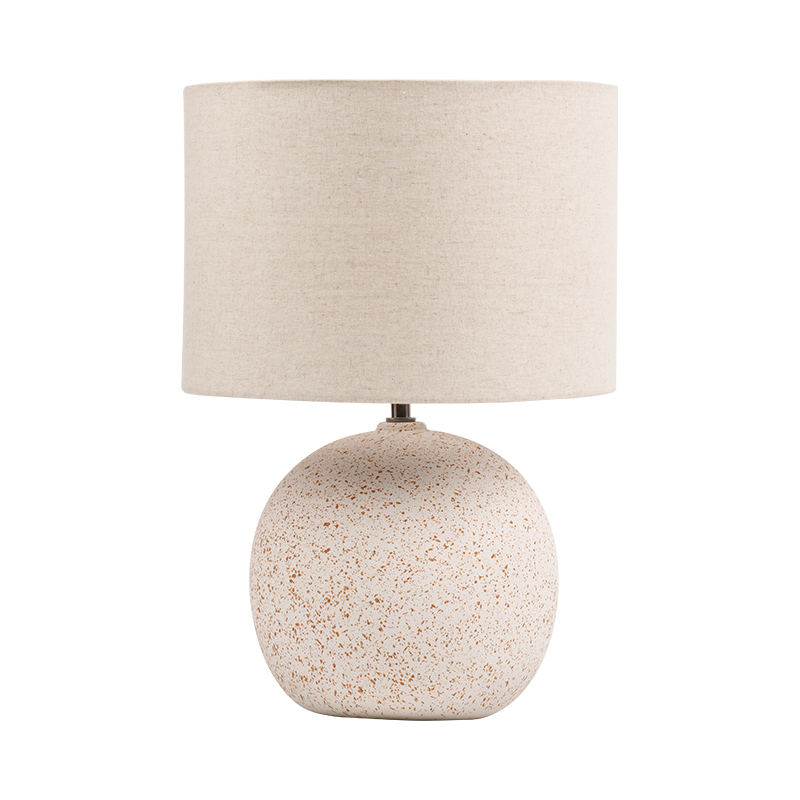 Japansk stil keramisk bordlampe retro sengelampe