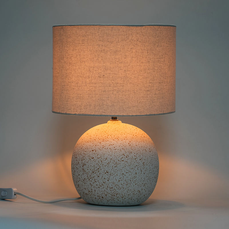 Japansk stil keramisk bordlampe retro sengelampe
