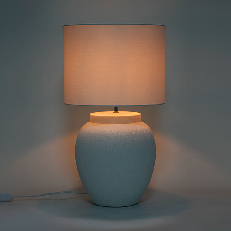 Kinesisk stil ru keramik stue hotel dekorativ bordlampe