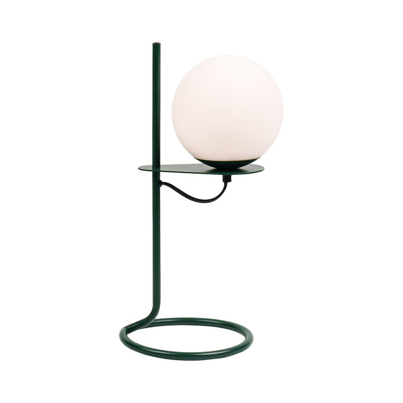 Enkel glasboldbord lampe