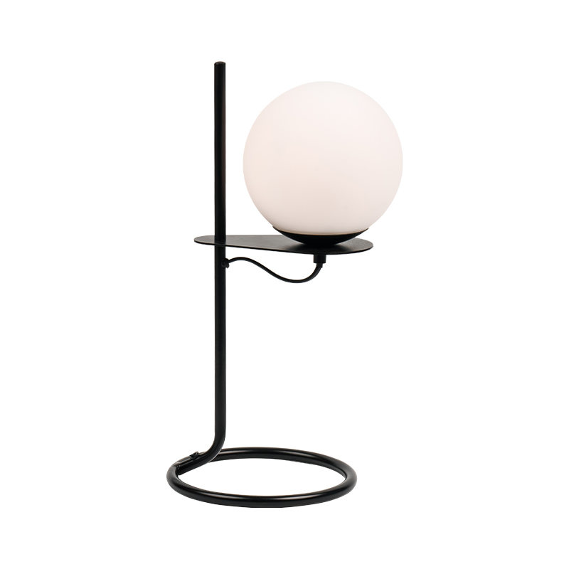 Enkel glasboldbord lampe