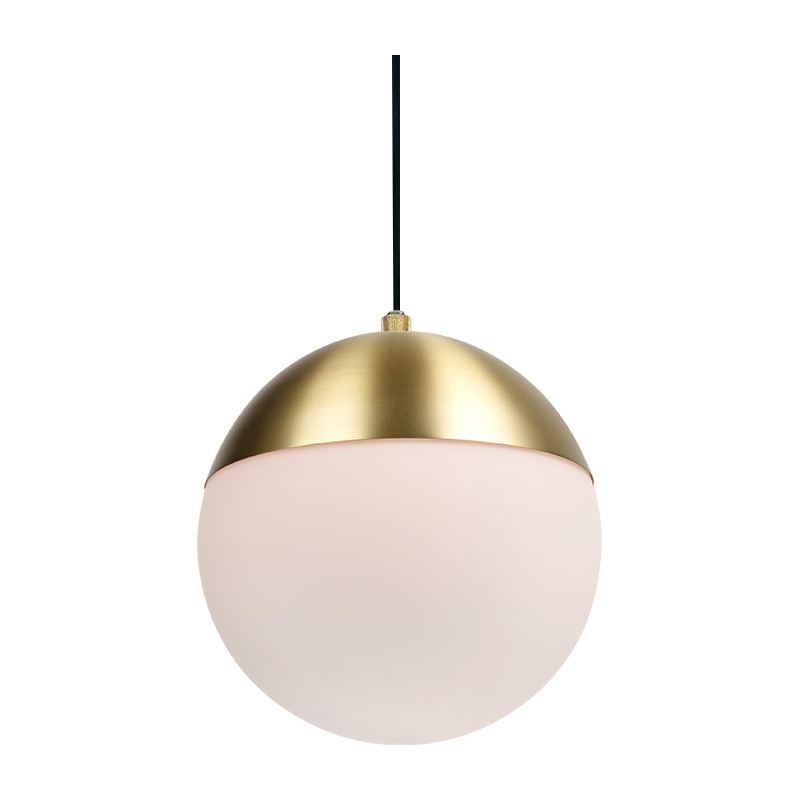 Enkel metalglas lysekrone