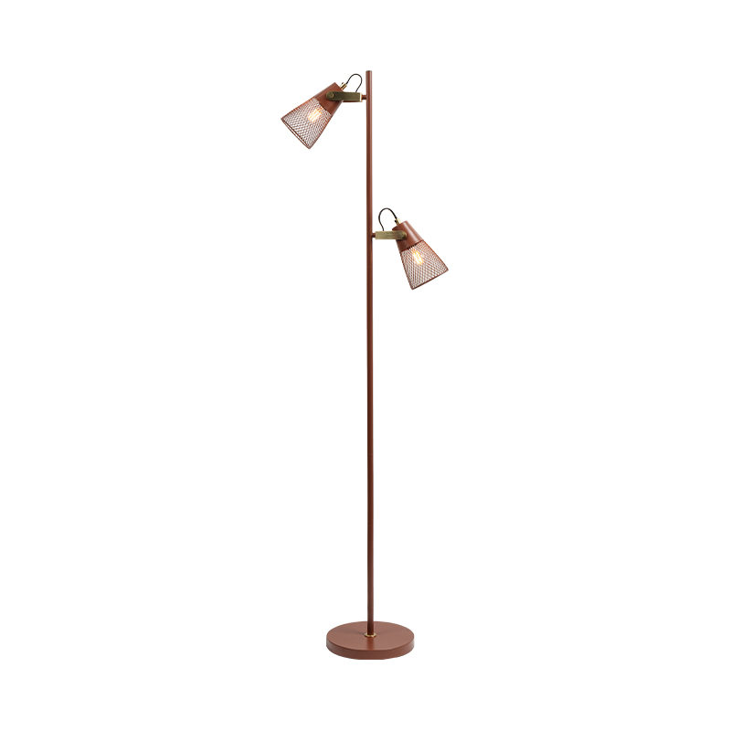 Industriel stil smedejern metal gulvlampe