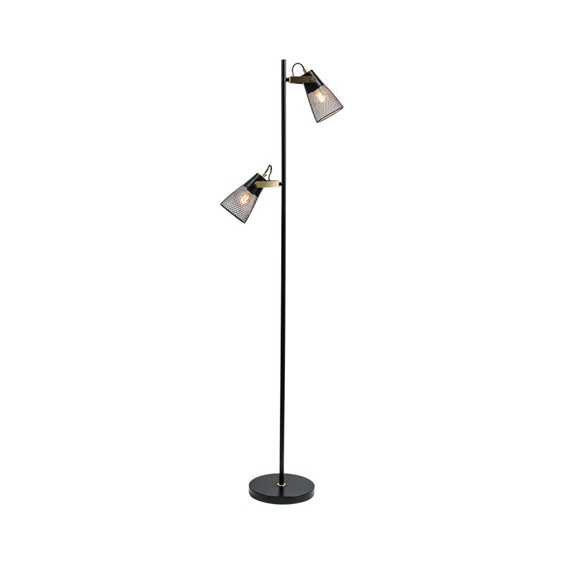 Industriel stil smedejern metal gulvlampe