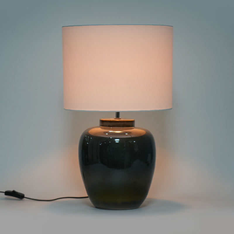 Gradient farve keramisk retro bordlampe