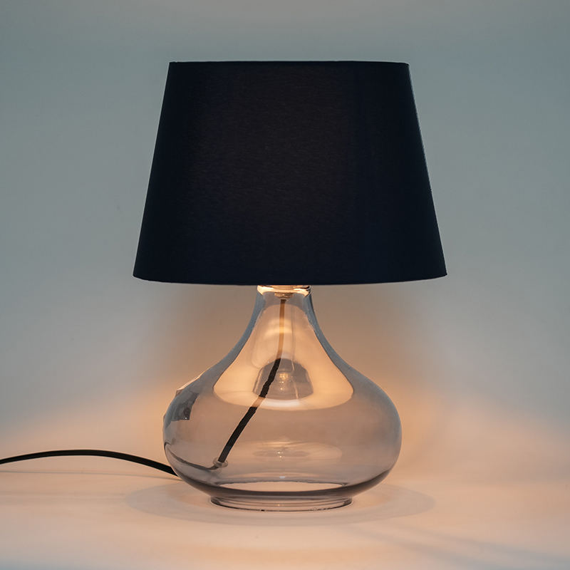 Europæisk stil enkel glasbordlampe