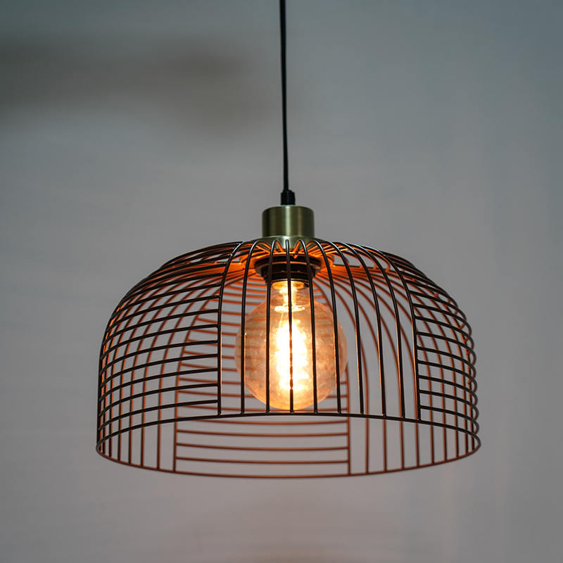 Birdcage Light lækkende jern lysekrone