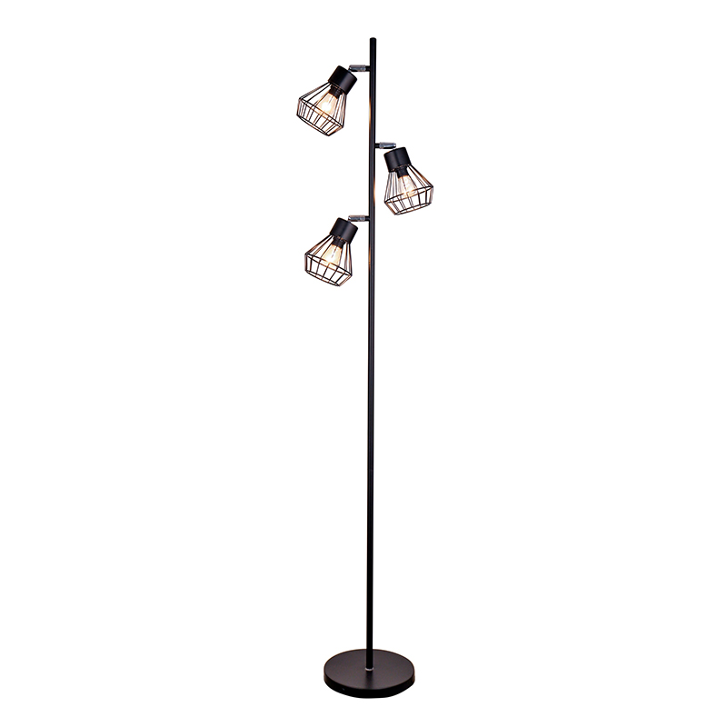 Trehoved trælampe jernbundlampe