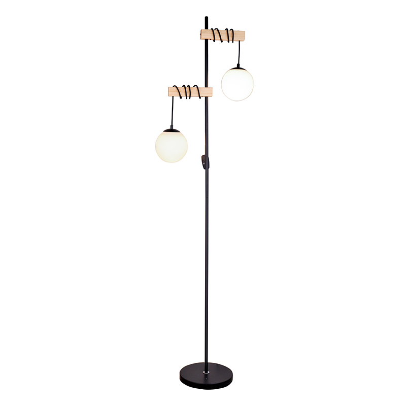 Dobbelt kugle kabelbundlampe