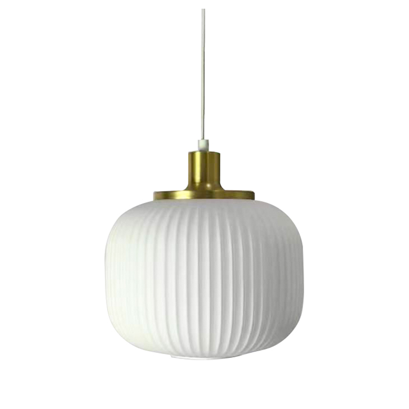 Lantern krøllet glas lysekrone