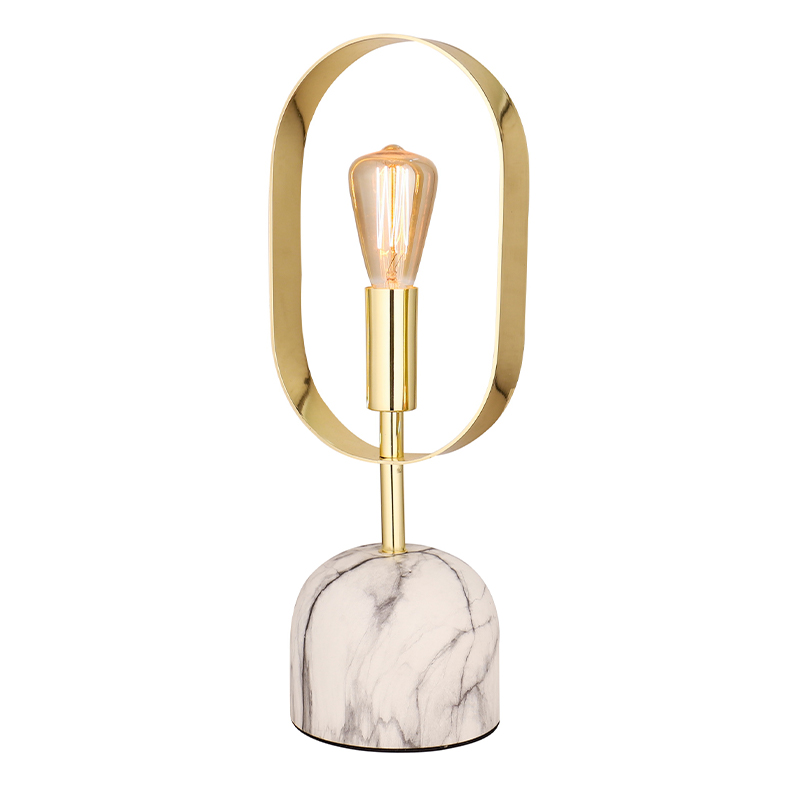 Metalramme bordlampe