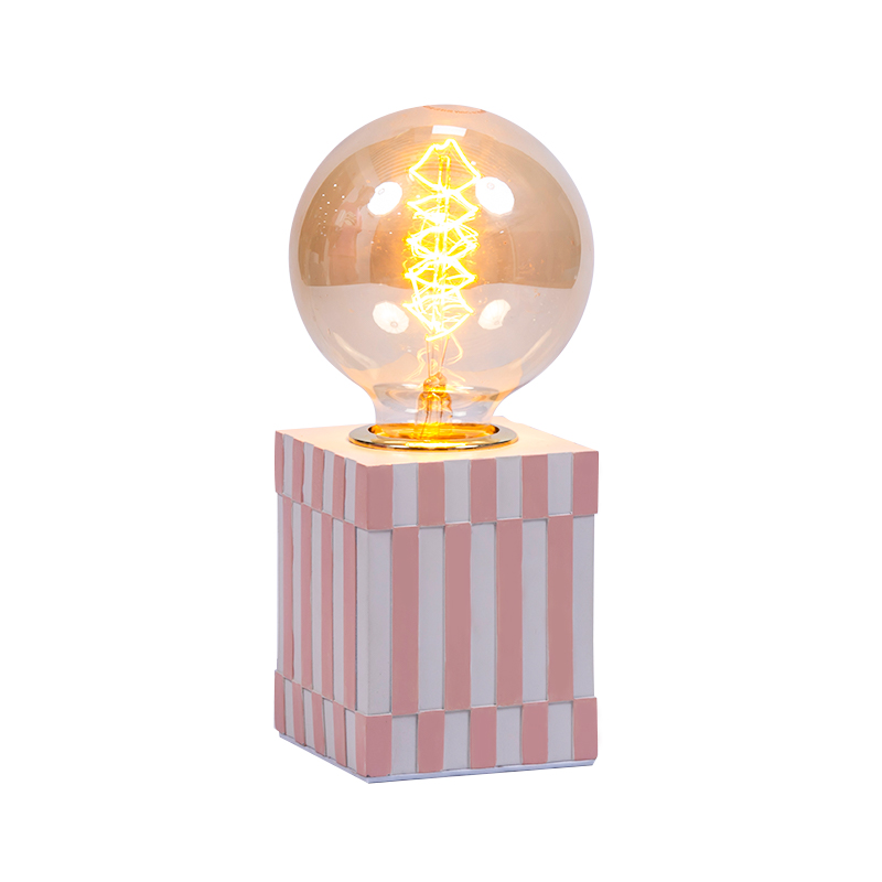 Kreativ terning atmosfære harpiksbordlampe (harpiksbase)