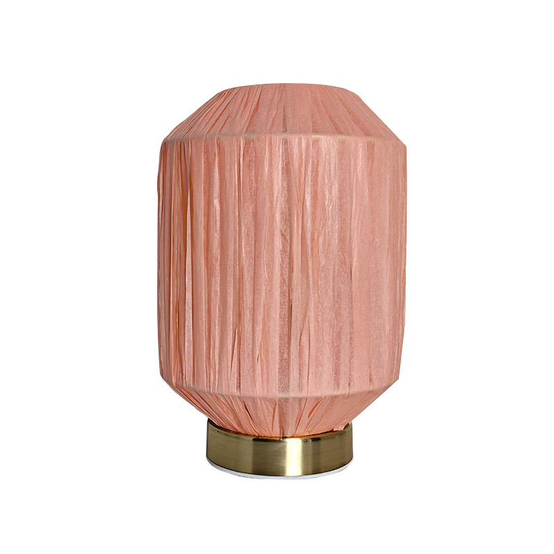 Papir vævet lampeskærm bordlampe